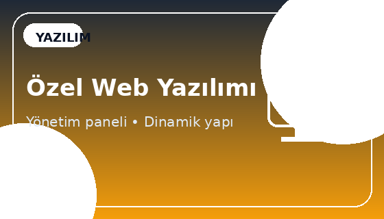 Özel Web Yazılımı ön izleme